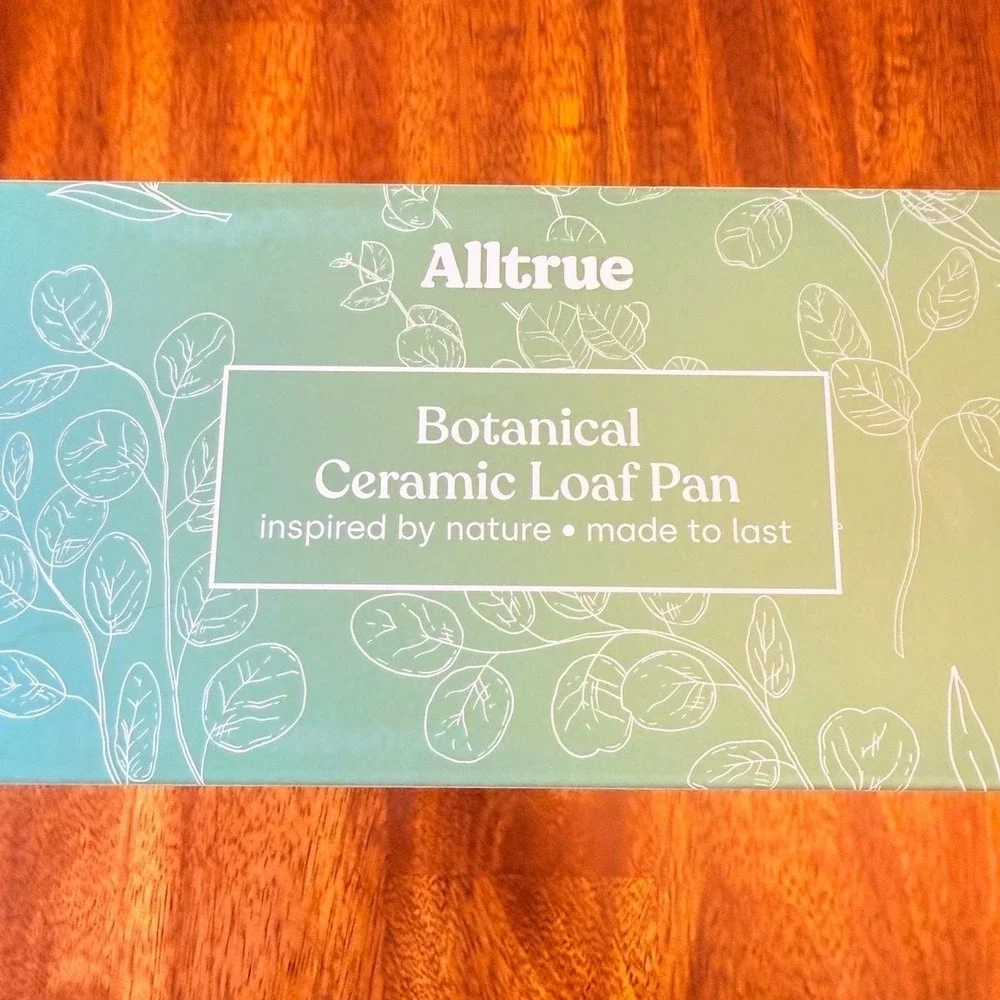 Alltrue Botanical‎ Ceramic Loaf Pan, 16.8cm x 12.4cm x 6.4cm